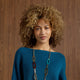 Whispers Pin Drop Hoop - Gold