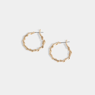 Whispers Barbed Wire Hoop - Gold