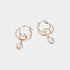 Whispers Bubbly Bead Dangle Hoop