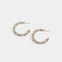 Whispers Mixed Metal Beaded Hoop