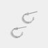 Whispers Textured Hoop Stud