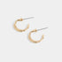Whispers Textured Hoop Stud