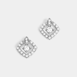 Whispers Bedazzled Studs - Silver