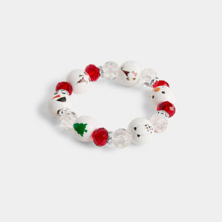 Whispers Christmas Bead Bracelet - Silver