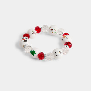 Whispers Christmas Bead Bracelet - Silver