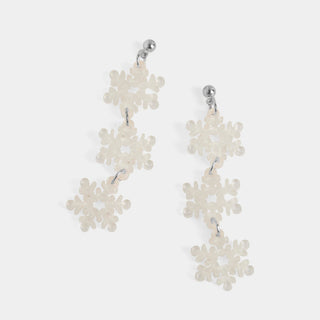Whispers Snowfall Dangle - White