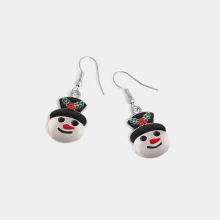Whispers Frosty Snowman Dangle - Silver