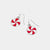 Whispers Peppermint Swirl Dangle - Red/White