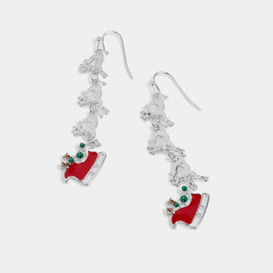 Whispers Sleigh Ride Dangle - Red