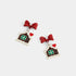 Whispers Bow Gingerbread House Dangle