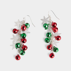 Whispers Jinglebell Snowfall - Red/Green