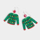 Whispers Light Sweater Dangle - Green