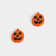 Whispers Sparkle Pumpkin Studs - Orange