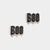 Whispers Boo Studs - Black