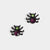 Whispers Dazzling Spider Studs - Black