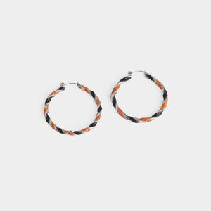 Whispers Halloween Twist Hoop - Black/Orange