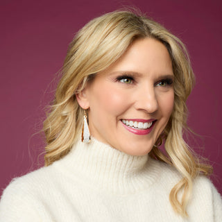 Whispers Sparkle Teardrop Dangle Earring - Gold