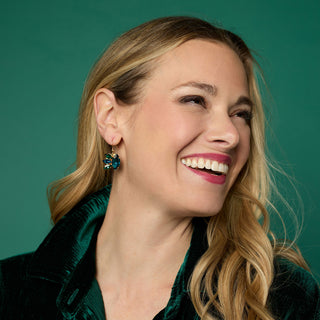 Whispers Jewel Burst Dangle Earring - Topaz