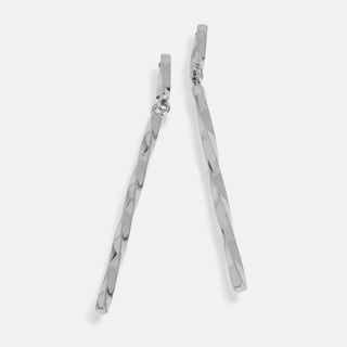 Whispers Twist Bar Dangle - Silver