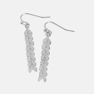 Whispers Chevron Chain Dangle - Silver