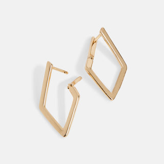 Whispers Diamond Shape Dangle - Gold