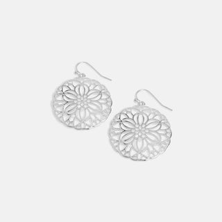 Whispers Blooming Floral Dangle - Silver