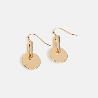 Whispers Modern Disc Dangle - Gold
