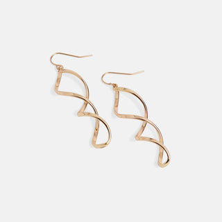 Whispers Sleek Twist Dangle - Gold