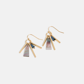 Whispers Abalone Spike Dangle - Gold