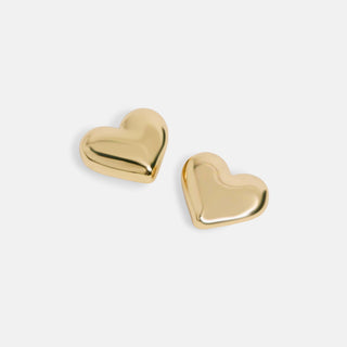 Whispers Bubble Heart Stud - Gold