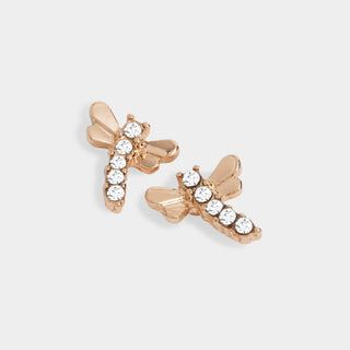 Whispers Glitz Dragonfly Stud - Gold