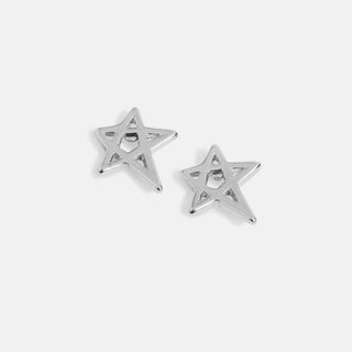 Whispers Star Draw Stud - Silver