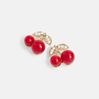 Whispers Cherry Dazzle Stud - Gold