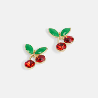 Whispers Cherry Pair Stud - Gold