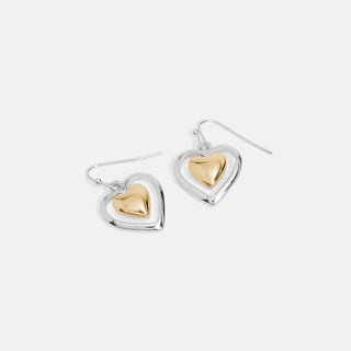 Whispers Mixed Metal Heart Dangle - Mixed Metal