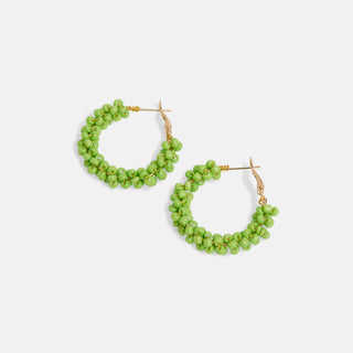 Whispers Colorburst Bead Hoop - Green
