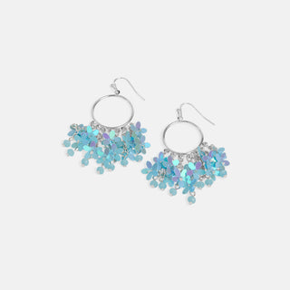 Whispers Floral Patch Dangle - Light Blue