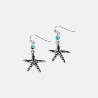 Whispers Radiant Star Fish Dangle - Silver