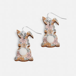 Whispers Easter Bunny Dangle - Floral