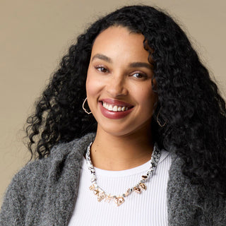 Whispers Open Frame Drop Earrings - Gold