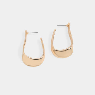 Whispers Fine Line Dangle Earrings - Gold