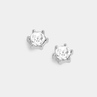 Whispers Glitz Stud Earrings - Silver