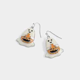Whispers Happy Ghost Dangle - White