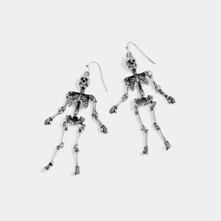 Whispers Skully Dangle - Silver
