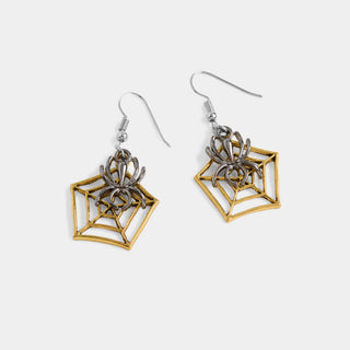 Whispers Cobweb Spider Dangle - Mixed Metal