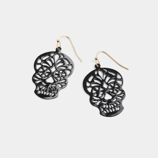 Whispers Skull Face Dangle - Black