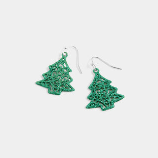 Whispers Glitter Filligree Tree - Green