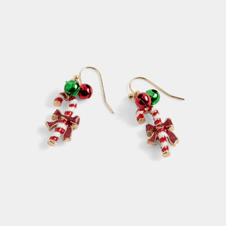 Whispers Candy Cane Jingle Dangle - Red/White