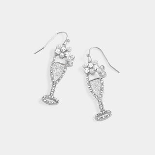 Whispers Champagne Dangle - Silver