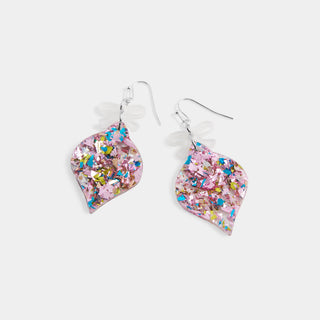 Whispers Sparkling Ornament Dangle - Pink